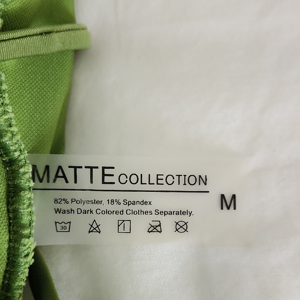 Matte Collection Green Ruched Swimsuit - Picture 3 of 7
